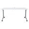 Hirsh Commercial Desks, 60 in W, 28.75 in H, Steel, Laminate Top, Arctic Silver / White 24373 - alternate 2